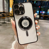 Shockproof Mag Safe TPU Case For iPhone 15 with Camera Lens Cover