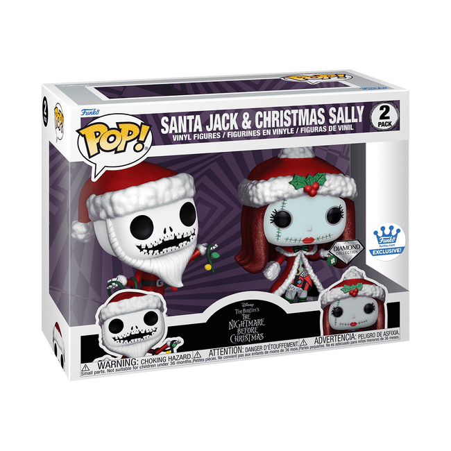 Funko Pop! Jack & Sally (Diamond) 2-Pack Disney The Nightmare Before Christmas