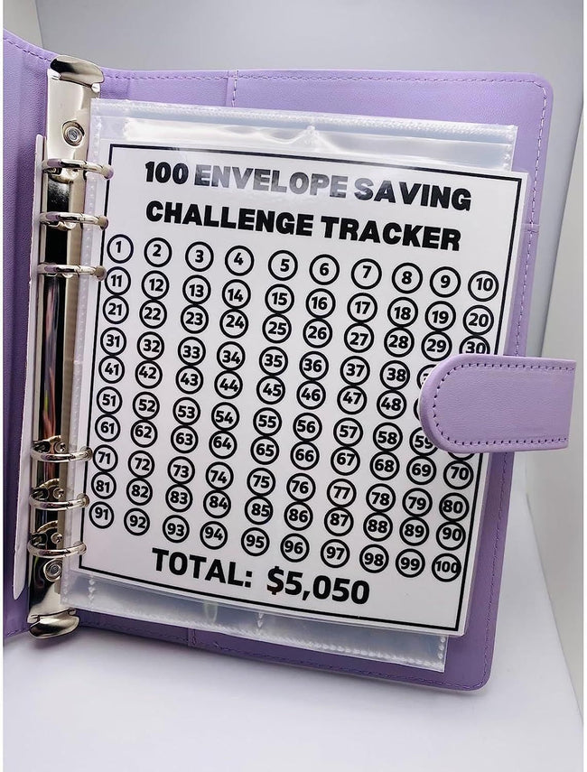 100 Envelope Savings Challenge Binder