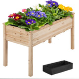 Outdoor Elevated Raised Garden Bed Planter Box with Legs for Vegetable and Flower