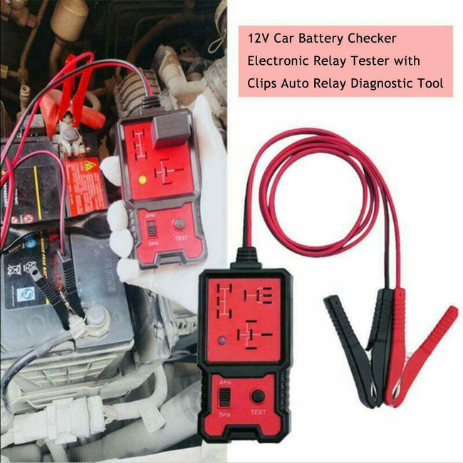 Automotive Relay Tester 12V Auto Relay Diagnostic Tool Small Relay Tester